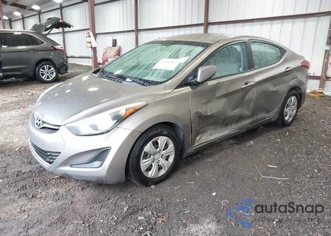 2016 Hyundai Elantra Se из США, поврежденный, VIN 5NPDH4AEXGH754063